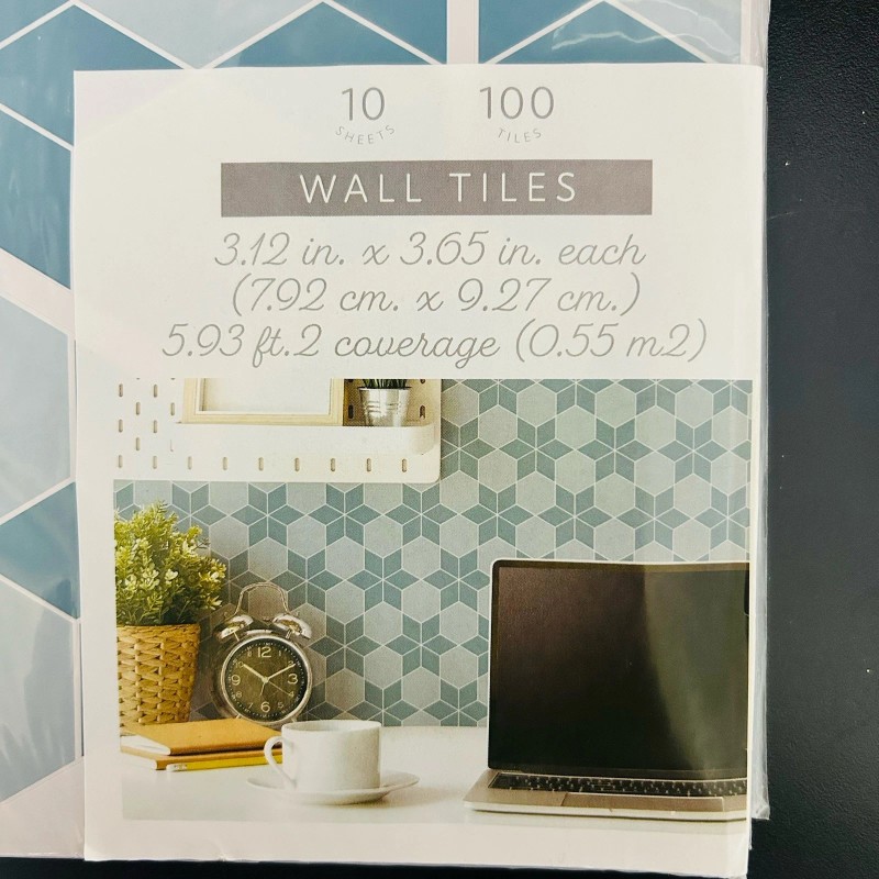 Design Group 10 Pk -Self Adhesive Wall Tiles Peel &