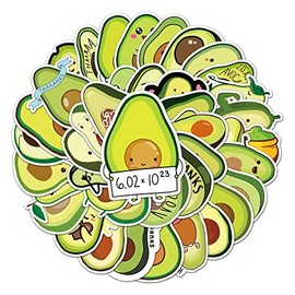Avocado Stickers Avocado Stickers Pack of 50 Skateboard Graffiti Stickers Motorcycles Bicycle Snowboard Luggage Laptop Car Suitcase for Children and Teenagers Waterproof Vinyl Stickers