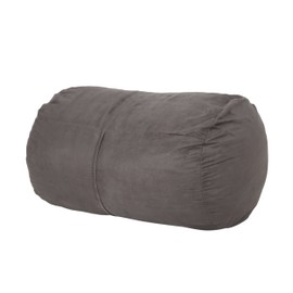 Christopher Knight Home Nyla Fabric Bean Bag, Charcoal