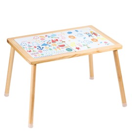 Happybuy Sensory Table for Toddlers, Kids Activity Table with Double-Sided Tabletop & Non-Slip Feet, Wooden Sensory Table for Drawing, Studying, Indoor/Outdoor Use, Ideal Gift for Boys & Girls