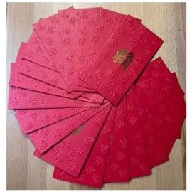 Red Envelope with Your Family Surname  "LAI " pack of 20 red envelopes