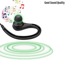 Retevis RT22 Walkie Talkie Earpiece with Mic, 2 Pin Earhook Earpiece, Security Headset Compatible with Retevis H-777 RT1 RT21 Baofeng UV-5R Arcshell AR-5 Two Way Radio (6 Pack)