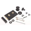 Rim Sashlock and Knob Set Black 6" Lock