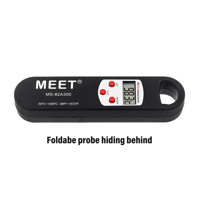 MEET MS-82A300-B150 2pcs Instant Read Digital Multifunction Thermometer for Cooking,