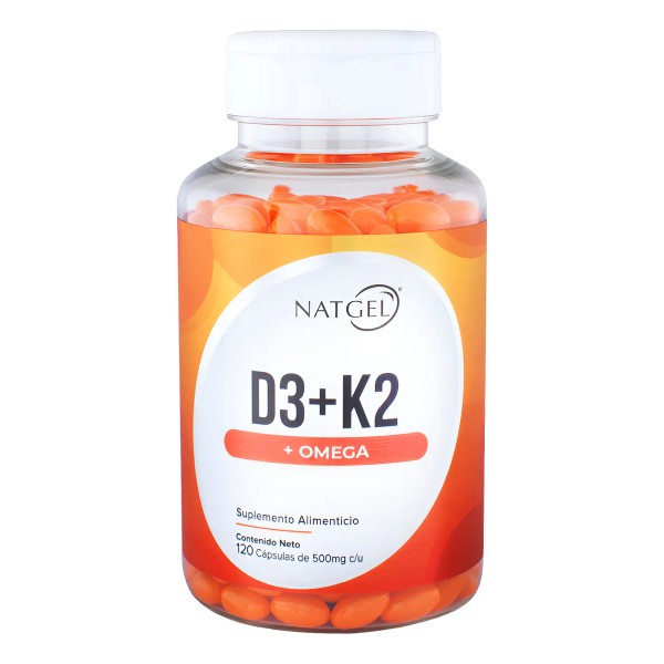 Vitamina D3 + K2 Y Omega 3 De 500 Mg