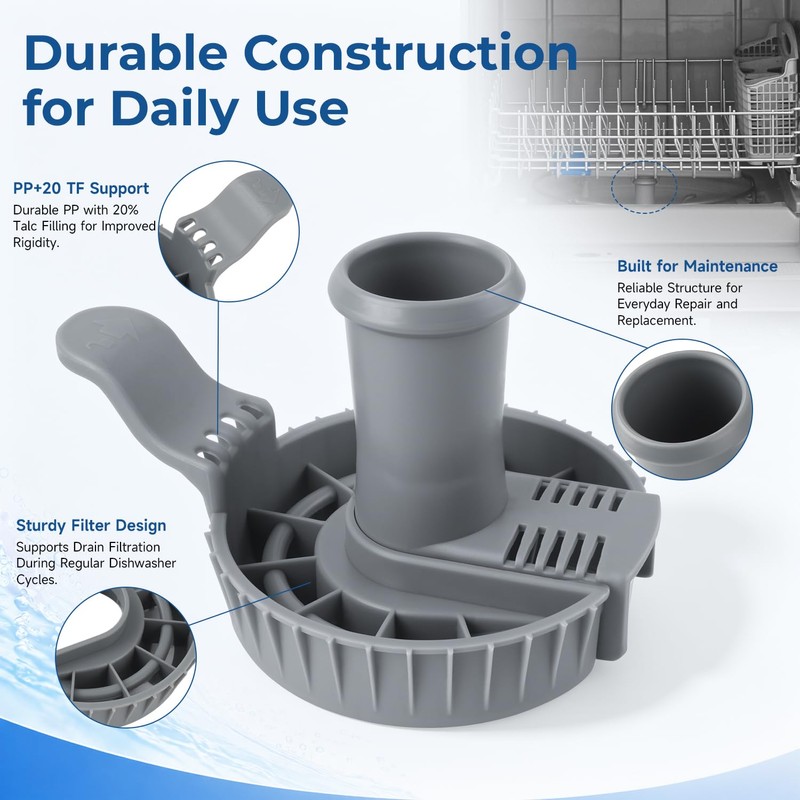 AIYOYOLIFE 5304518968 Lower Spray Arm Support and 5304506518 Dishwasher Drain