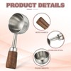 sourcing map Coffee Measuring Spoon, 1.45" x 0.7" 15ml Stainless