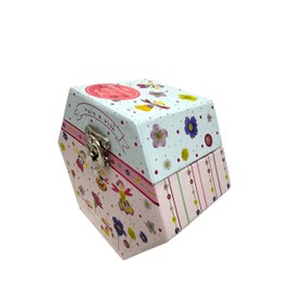 AWW GIFFTS Make A Wish ~ Small Jewelry Box for Kids, Musical Boxes Organzier for Girls, Musical Jewelry Case,Ballerina for Birthday Bedroom Decor