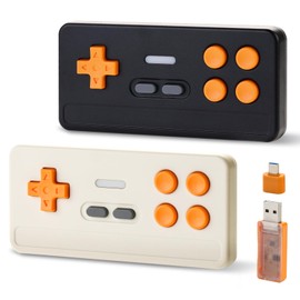 BFTDjanus Wireless Controller Mini Controller for Retro Games - Vintage Gamepad with Hall Effect Sticks, 1000Hz Polling Rate | Plug & Play for PC ISO Android
