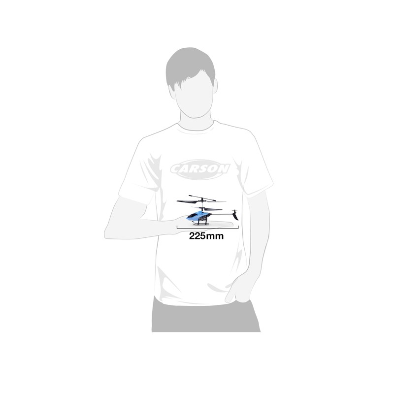 Carson 500507164 Starter Tyrant 230 IR 2Ch RTF Cyan Helicopter