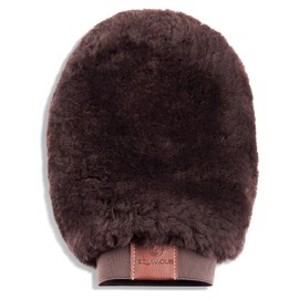 Equimour Bonny Lambskin Cleaning Glove | Horse Brush | Wooden Brush | Grooming | Horse Accessories | Cleaning Tool for Horses | Horse Care