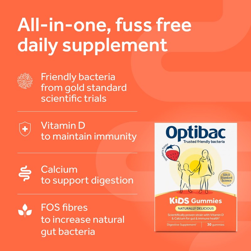 Optibac Probiotics Kids Probiotic Gummies - Vitamin D & Calcium