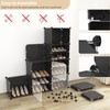 WEXCISE Portable Shoe Rack Organizer with Door, 48 Pairs Shoe