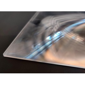 Fresnel Lens Large, 300x300mm, Focal Length 510mm, Acrylic Lens (not Glass), Olar Death ray for Physics Classroom, Magnifiying Sheet Fire Starter for Solar Heating, Solar Oven.