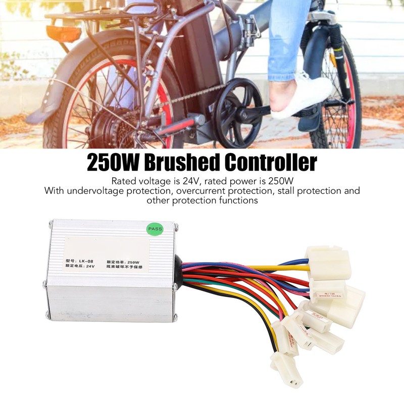 24V 250W Motor Brushed Controller Lithium Electric Bike Speed Controller