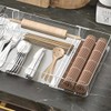 Kutesna Expandable Adjustable Kitchen Drawer Organizer - Clear Multi-Purpose Tray