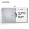 CRANBURY Punchless Clamp Binder (4-Pack, Gray), Ringless Binder Holds 100
