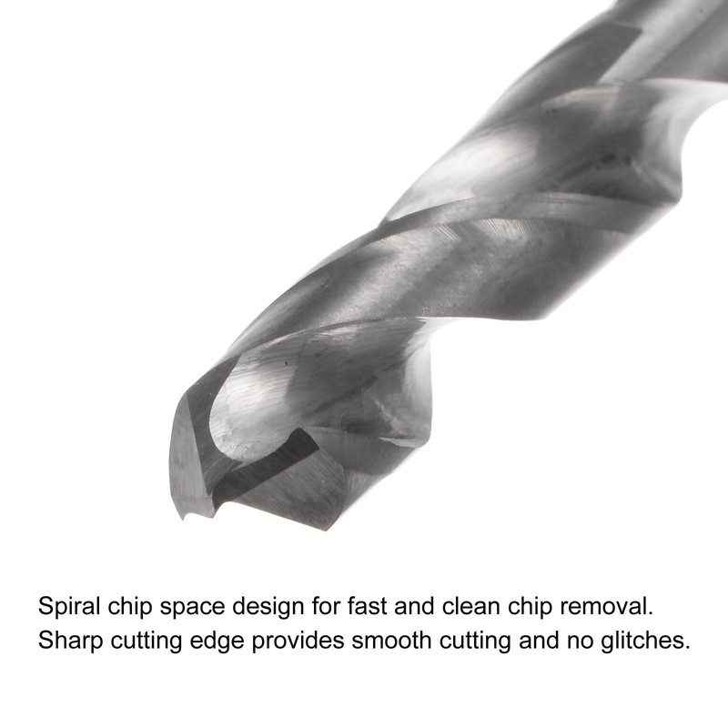 sourcing map Solid Carbide Drill Bits, 6mm C2/K20 Tungsten Carbide