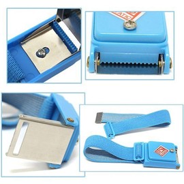 GTIWUNG Pack of 4 Cordless Anti-Static Bracelets, Blue Antistatic Bracelets, Antistatic Bracelet, Wireless, Antistatic Wireless Wrist Strap for Sensitive Electronics