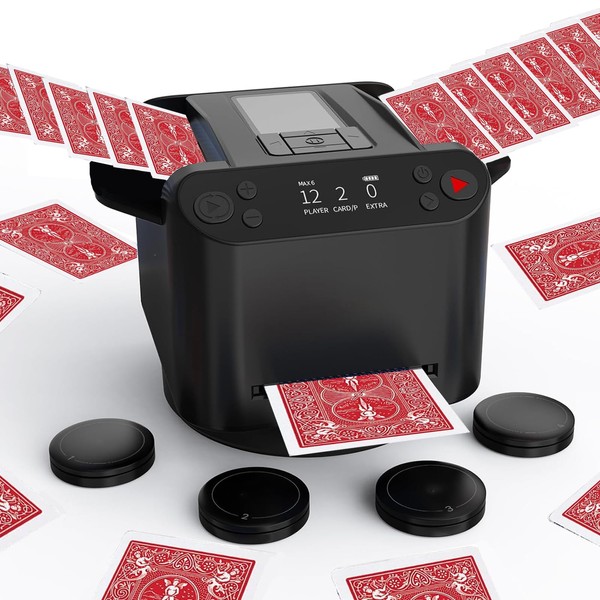 YOOLANSA Automatic Card Shuffler and Dealer 2-in-1 MAX VI for