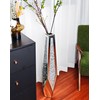 Artloge Mirror Floor Vase Crushed Diamond Silver Bling Centerpiece 33.6