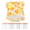 Dog Summer Shirts Lemon Print Breathable Cool Hawaiian Dog Shirts
