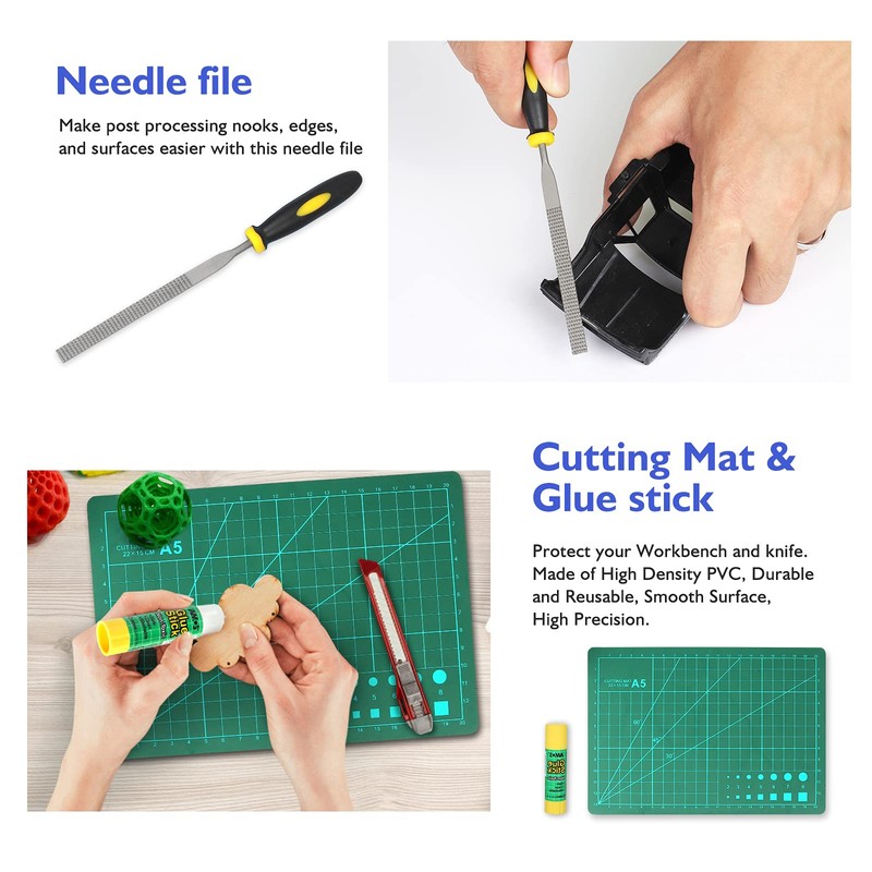 YEETIN 45 Pieces 3D Printer Tools Kit, 3D Printing Accessory