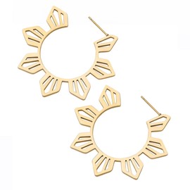 Philippine Sun Araw Statement Hoop Earrings | Pinoy Pride Jewelry