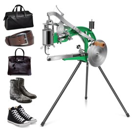Leather Stitching Machine Cobbler Sewing Machine with Dual Cotton Nylon Line Leather Sewing Machine for Shoes, Bags, Tents and Clothes