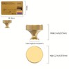 Amerdeco 10 Pack Champagne Bronze Knurled Cabinet Knobs Kitchen Cabinet