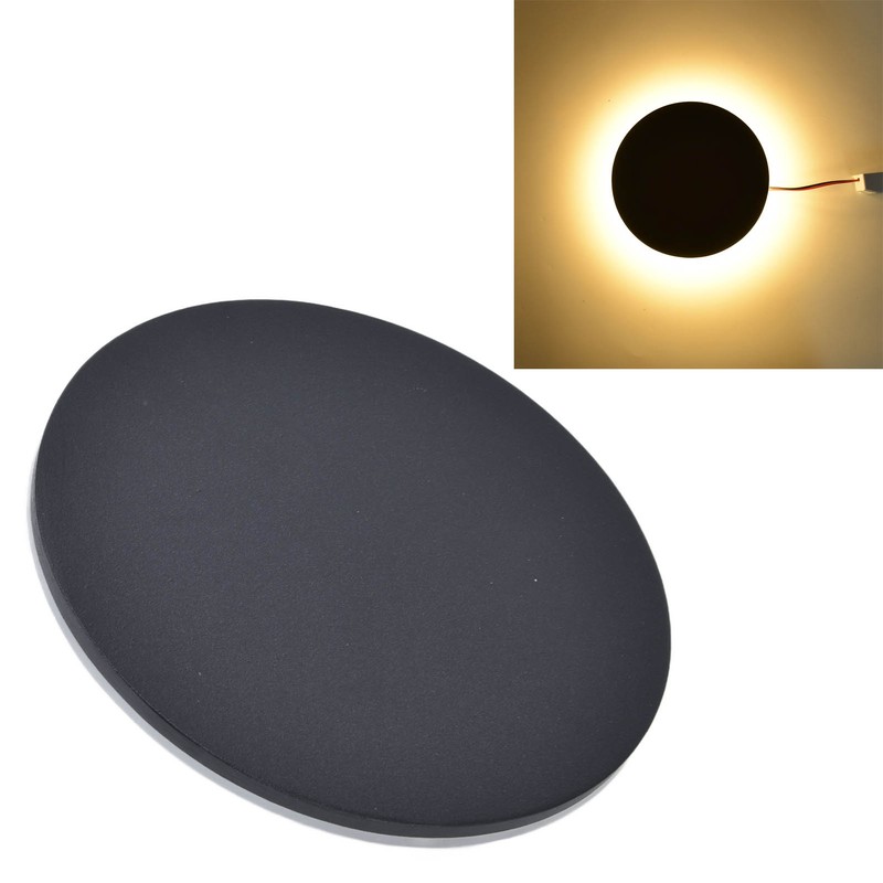 LED Wall Light Round Solar Eclipses Modern Simple Design 360
