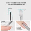 HaimiLiya Pre-treatment Cuticle Pusher, Russian Prep Nail Pushers, Dual Ended