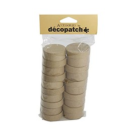 décopatch Decopatch Mache Pack of 10 Small Boxes, 5x5x3cm, Brown