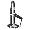 Weaver Leather Basic Adjustable Nylon Halter, Black, 1" Large Horse