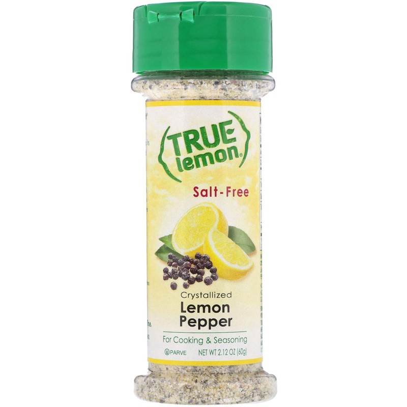 True Lemon Pepper Seasoning (2 pack) Natural Ingredients, No Salt,