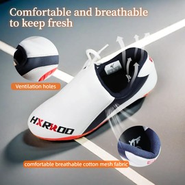 HXRROO Taekwondo Shoes Martial Arts Shoes Indoor Training Karate Shoes Lightweight and Soft for Kids Youth Adult(43: Men 10.5/Women 11.5) White