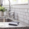 Black Kitchen Sink Squeegee Cleaner Countertop Brush Wiper Vegetable Cleaning