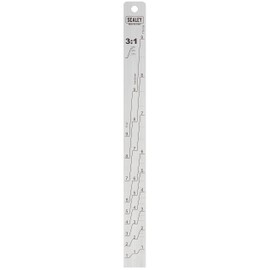 Sealey Paint Measuring Stick, Aluminium, 1:1/3:1 - PA07