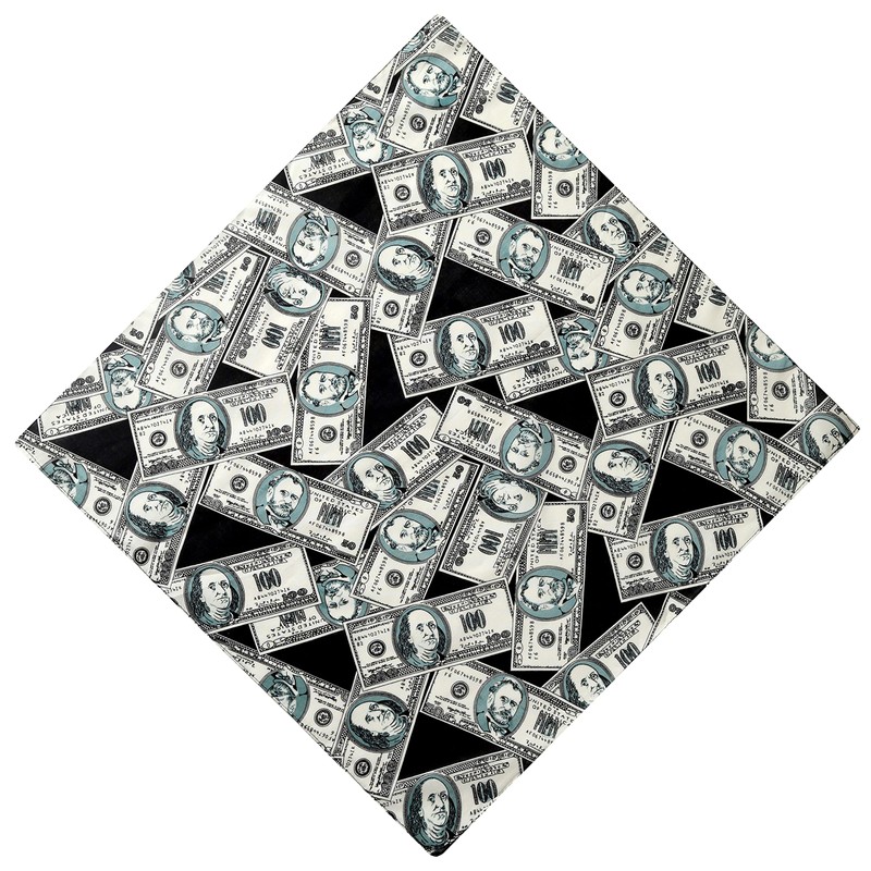 Komonee Dollar Bill Bandana Money Cash USD USA America Gangster