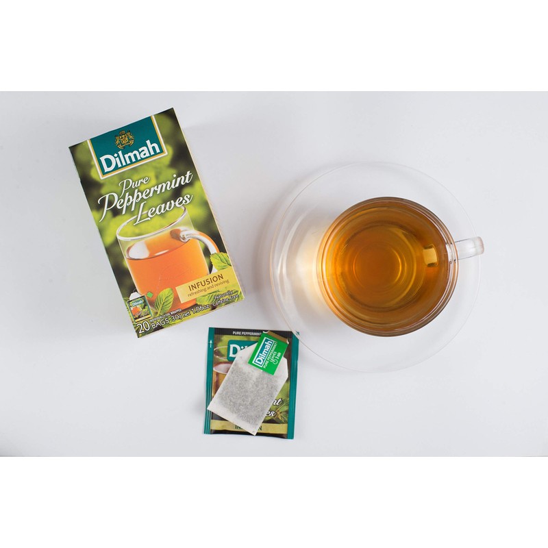 Dilmah Pure Peppermint Leaves Infusion - Caja con 20 piezas