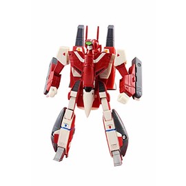 Toynami 10560 Robotech 1/100 Miriya VF-1J Super Veritech Collectible Play Figure, Red, 6"