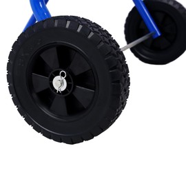 Udorich Mobile 18" Multi-Roll Masking Paper Machine with Storage Trays, Adjustable Roll Holders, Steel Construction, Blue