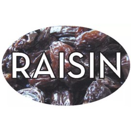 American Online Products 1.25" X 2" Raisin Labels 500 per Roll Great Food Stickers