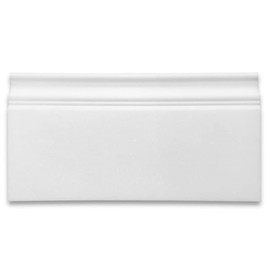 Stone Center Online Thassos White Marble 6x12 Skirting Baseboard Trim Molding Honed Kitchen Bath Wall Floor Backsplash Shower (1 Piece)