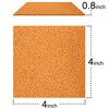 VViViD Adhesive Backed 4 Inch Square 0.08 Inch Thick Cork