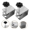 SHINEOFI 4pcs Stainless Steel Drawer Panel Clamps Adjustable Cabinet Installation