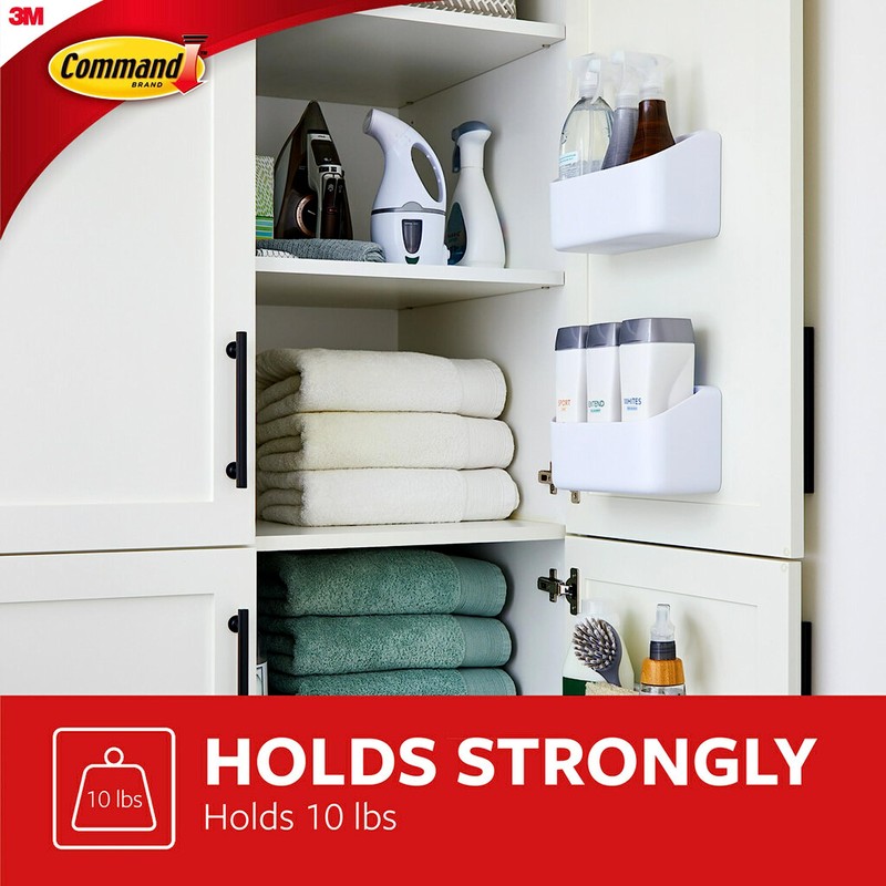 Command 10 Lb Large Organizing Caddy with 4 Strips, 9.91"