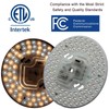 36W 5CCT Dimmable LED Ceiling Fan Flush Mount Light Engine