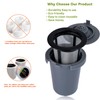2PCS Reusable Coffee Filter Cups, Compatible with SS-RFC Single Serve