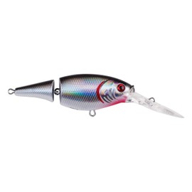 Berkley 1481607 Flicker Shad Jointed Hard Bait, 2" Bait Length, 1/5 oz, 5'-7' Depth, Black Silver, Package of 1